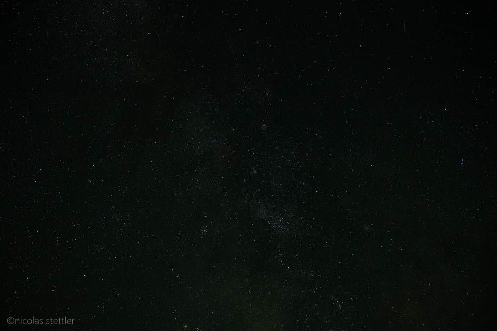 The unedited image of the stars.