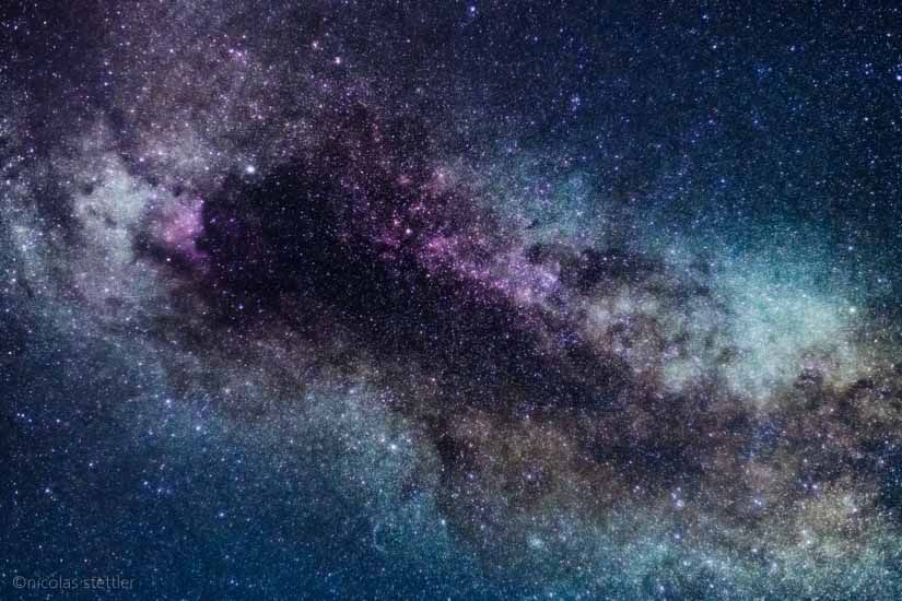 The Milky Way over Switzerland.