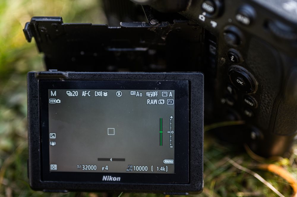 Klappbares Display der Nikon Z9