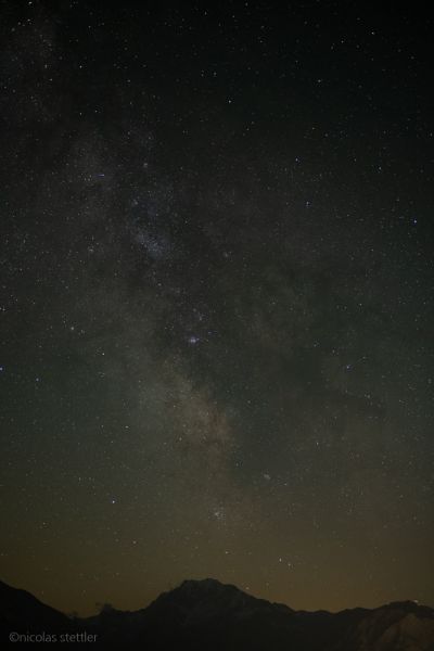 The unedited image of the stars.