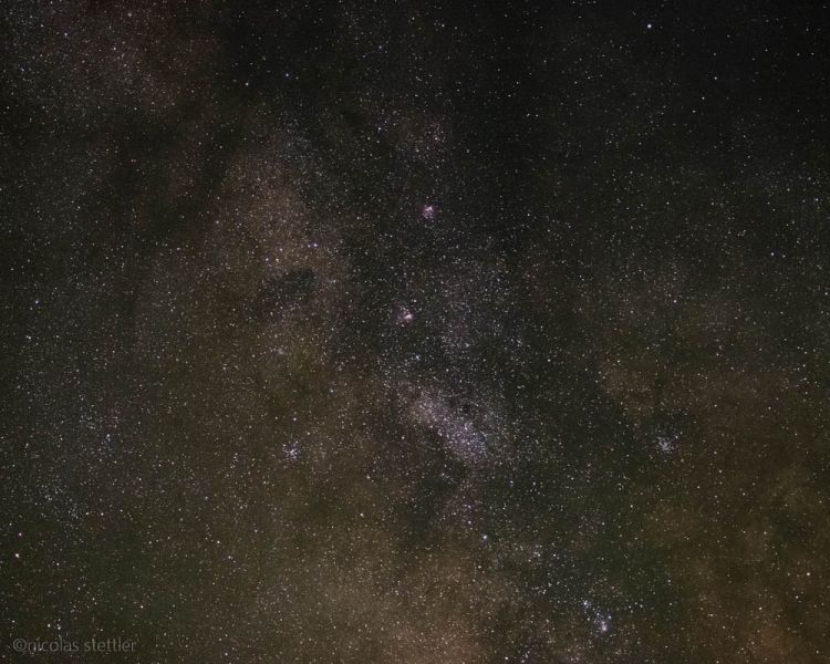 The unedited image of the stars.